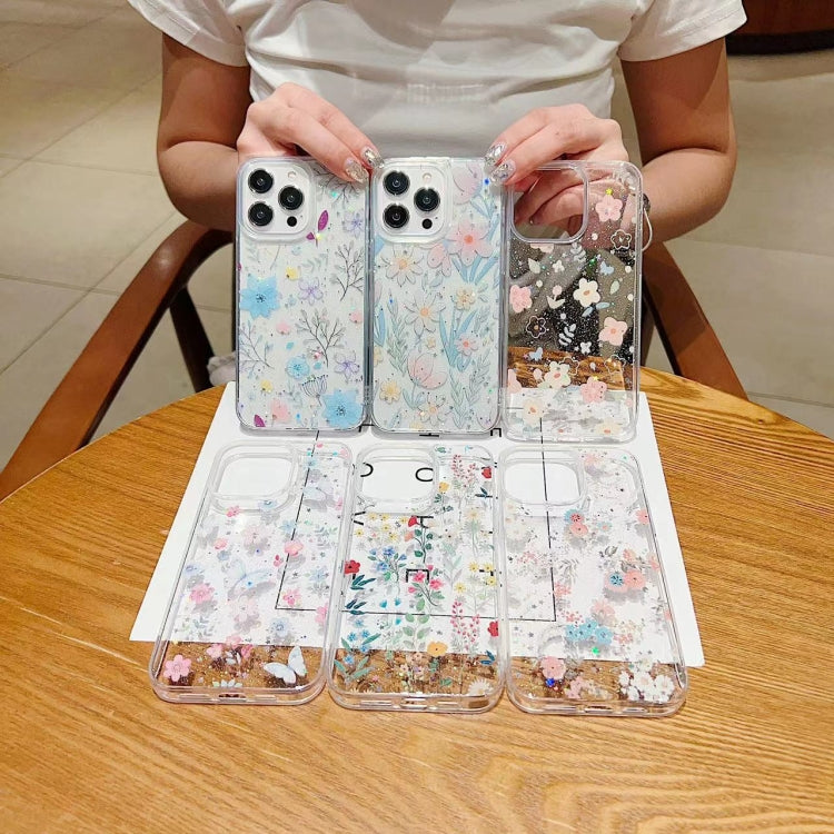 Fresh Small Floral Epoxy TPU Phone Case, For iPhone 16 Pro Max, For iPhone 16 Pro, For iPhone 16 Plus, For iPhone 16