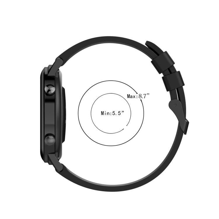 20mm Wavy Dot Pattern Solid Color Silicone Watch Band, For Huawei Watch GT2 42mm, For Huawei Watch 2