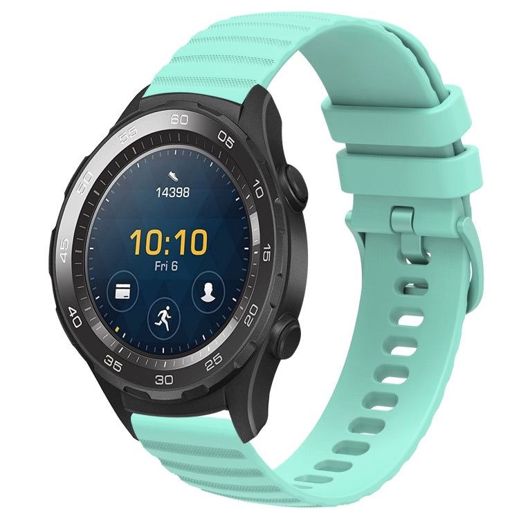 20mm Wavy Dot Pattern Solid Color Silicone Watch Band, For Huawei Watch GT2 42mm, For Huawei Watch 2