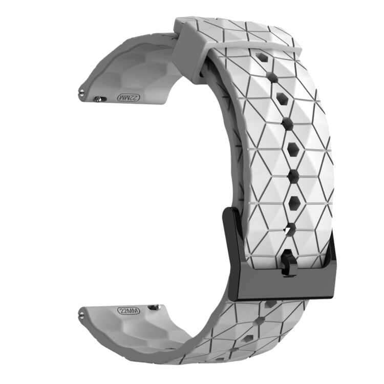 20mm Football Pattern Solid Color Silicone Watch Band, For Samsung Galaxy Watch 5 Pro 45mm, For Samsung Galaxy Watch 4 44mm