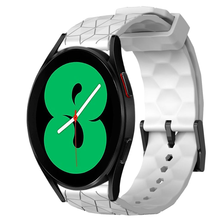 20mm Football Pattern Solid Color Silicone Watch Band, For Samsung Galaxy Watch 5 Pro 45mm, For Samsung Galaxy Watch 4 44mm