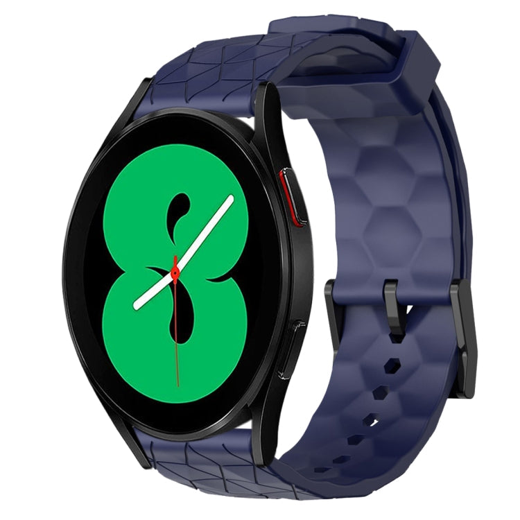 20mm Football Pattern Solid Color Silicone Watch Band, For Samsung Galaxy Watch 5 Pro 45mm, For Samsung Galaxy Watch 4 44mm
