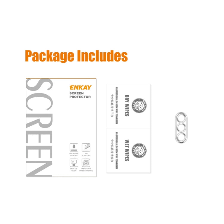 1pc For Samsung Galaxy A54 5G ENKAY  9H Rear Camera Lens Tempered Glass Film