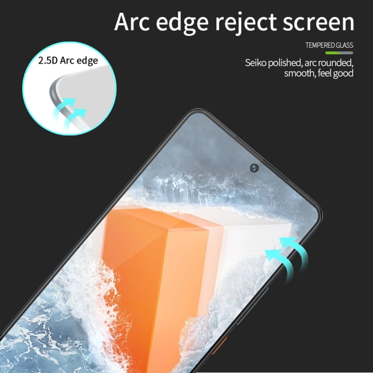 For Motorola Moto G62 PINWUYO 9H 2.5D Full Screen Tempered Glass Film(Black)