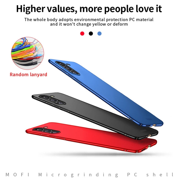 For Samsung Galaxy S23 5G MOFI Micro Frosted PC Ultra-thin Hard Case(Red)