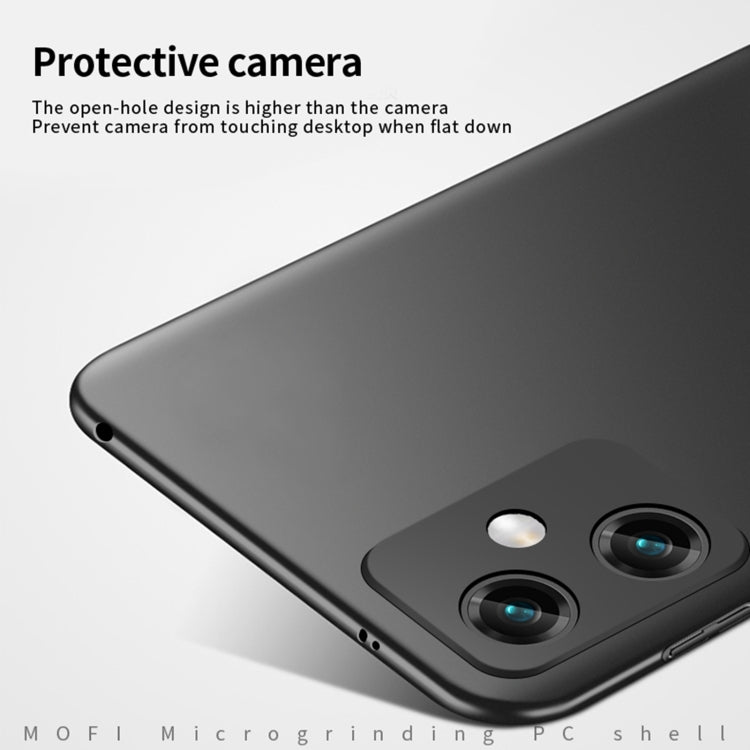 For Xiaomi Redmi Note 12 China MOFI Micro Frosted PC Ultra-thin Hard Case(Black)