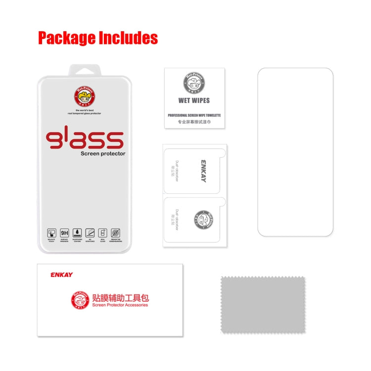 For Samsung Galaxy A54 5G ENKAY Hat-Prince 0.26mm 9H 2.5D Tempered Glass Film, For Samsung Galaxy A54 5G(1pc), For Samsung Galaxy A54 5G(2pcs), For Samsung Galaxy A54 5G(5pcs), For Samsung Galaxy A54 5G(10pcs)