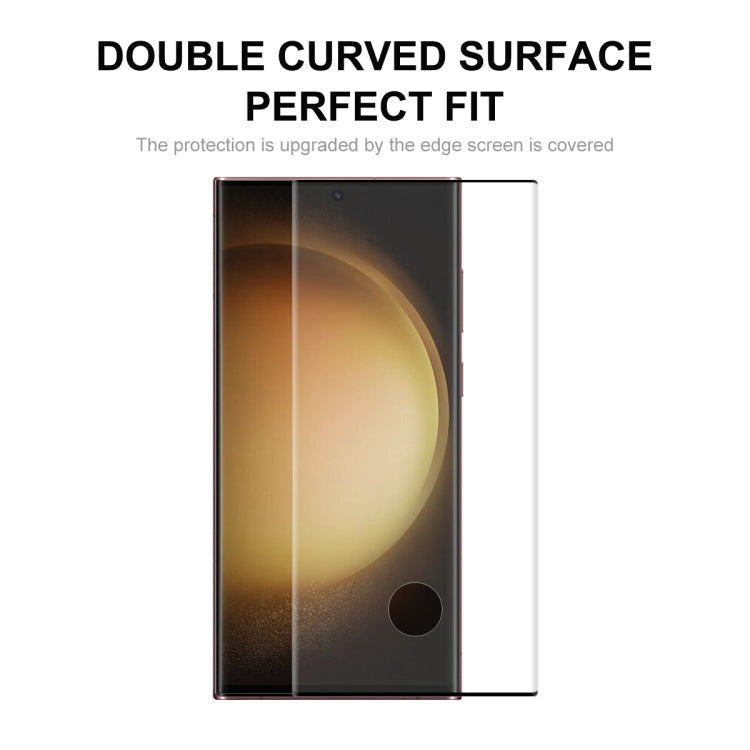 For Samsung Galaxy S23 Ultra 5G ENKAY 3D Hot Bending Explosion-proof Full Tempered Glass Film, 1pc, 2pcs, 5pcs