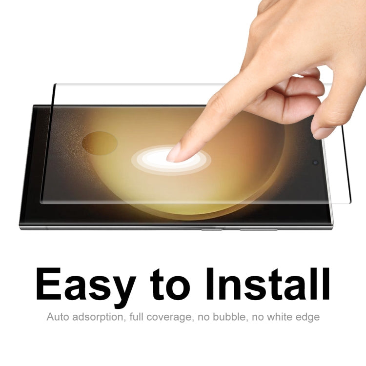 For Samsung Galaxy S23 Ultra 5G ENKAY 3D Hot Bending Explosion-proof Full Tempered Glass Film, 1pc, 2pcs, 5pcs