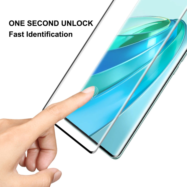 For Honor X9A / Magic5 Lite 5pcs ENKAY 0.26mm 3D Hot Bending Tempered Glass Full Film with Lens Film