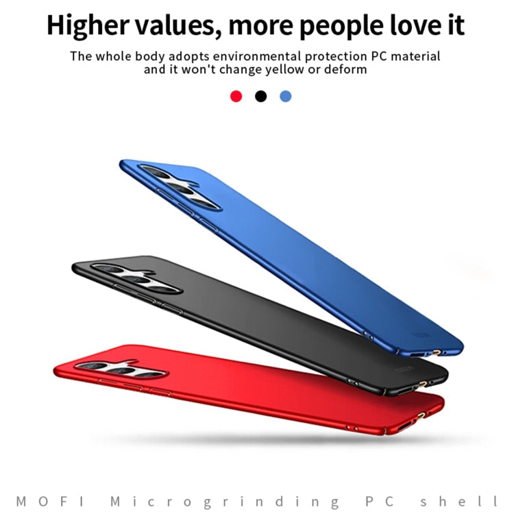 For Samsung Galaxy A34 5G MOFI Frosted PC Ultra-thin Hard Phone Case(Blue)