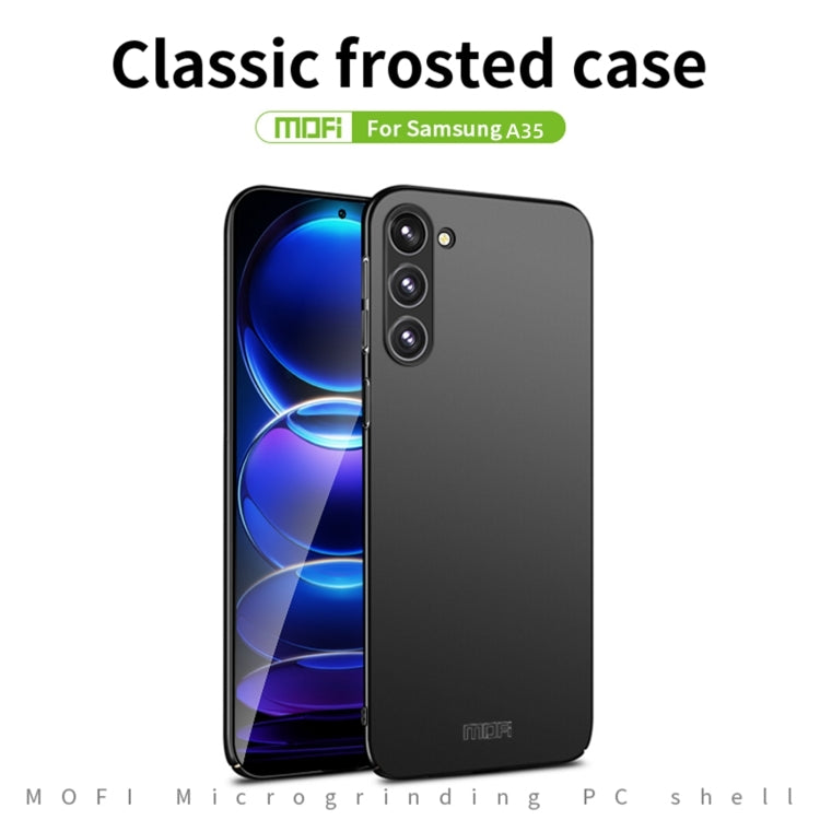 For Samsung Galaxy A35 5G MOFI Frosted PC Ultra-thin Hard Phone Case(Red)