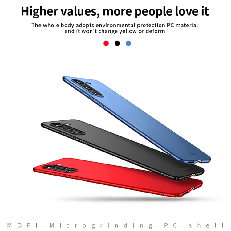 For Samsung Galaxy A55 5G MOFI Frosted PC Ultra-thin Hard Phone Case(Red)