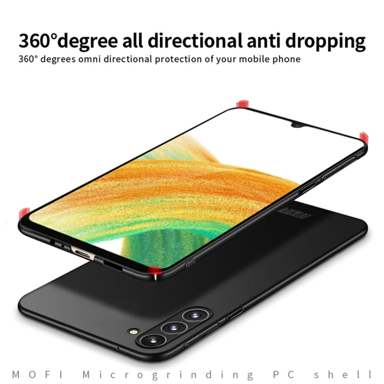 For Samsung Galaxy A25 5G MOFI Frosted PC Ultra-thin Hard Phone Case(Black)