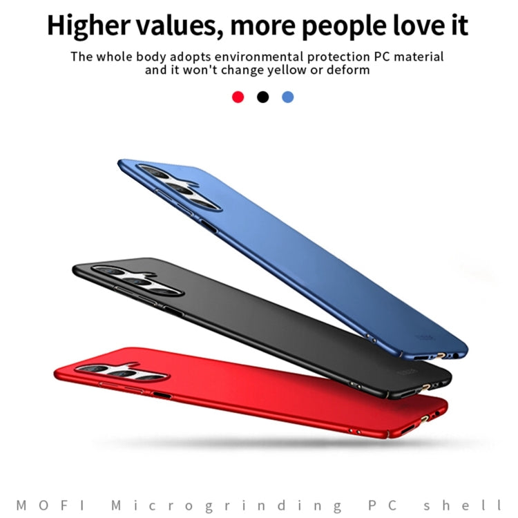 For Samsung Galaxy A25 5G MOFI Frosted PC Ultra-thin Hard Phone Case(Blue)