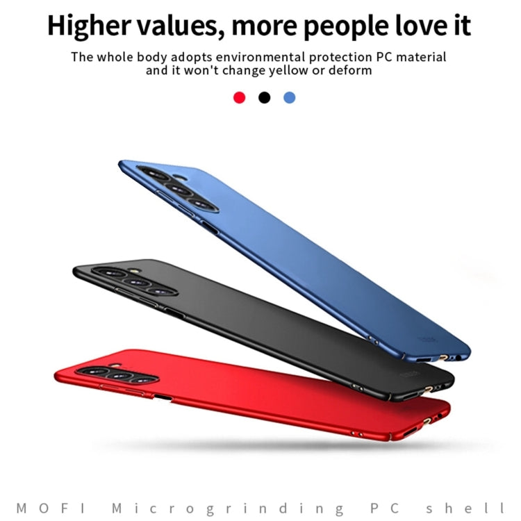 For Samsung Galaxy A15 5G MOFI Frosted PC Ultra-thin Hard Phone Case(Black)