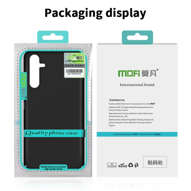 For Samsung Galaxy S25+ 5G MOFI Frosted PC Ultra-thin Hard Phone Case(Black)