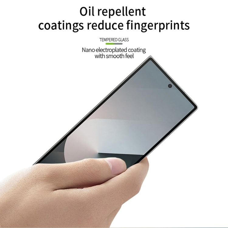 For Samsung Galaxy Z Fold6 MOFI 9H 3D Explosion-proof Curved Screen Tempered Glass Film(Black)