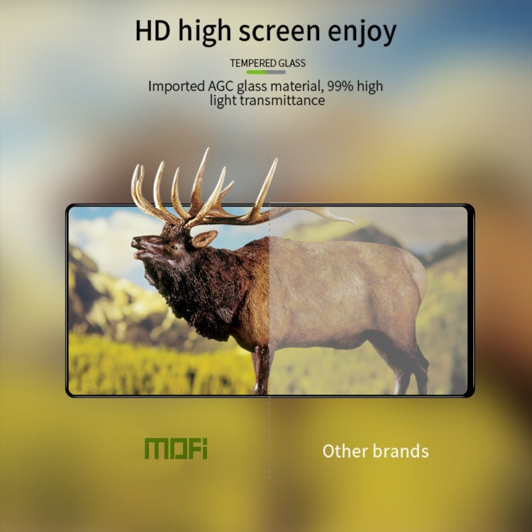 For Samsung Galaxy Z Fold6 MOFI 9H 3D Explosion-proof Curved Screen Tempered Glass Film(Black)