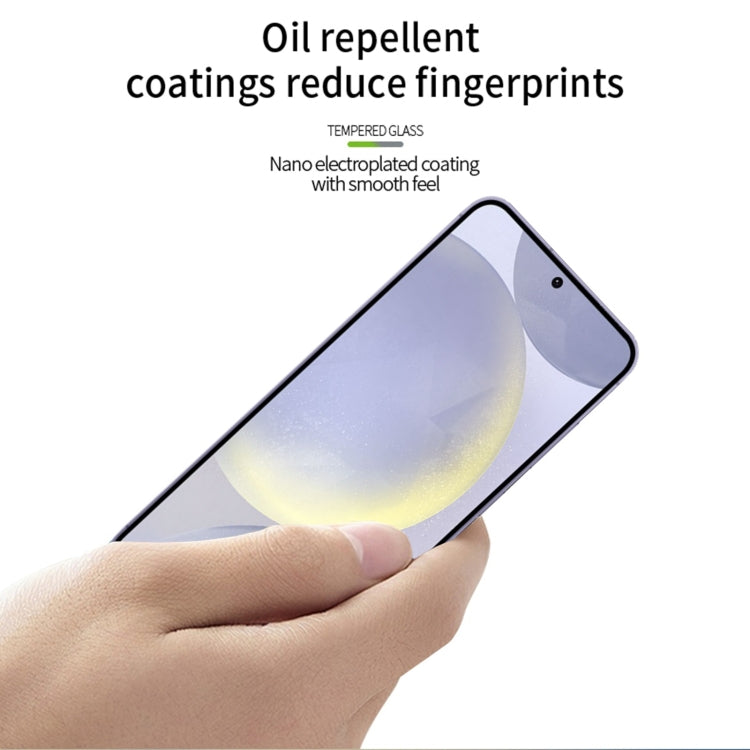 For Samsung Galaxy S25 5G MOFI 9H 3D Explosion-proof Curved Screen Tempered Glass Film(Black)