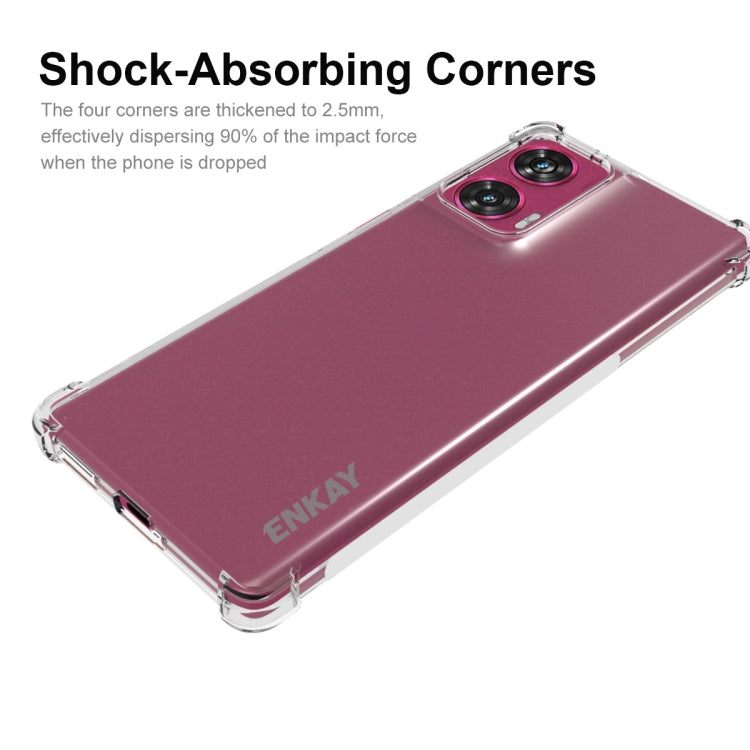 For Motorola Edge 50 Fusion ENKAY Hat-Prince Transparent TPU Shockproof Phone Case