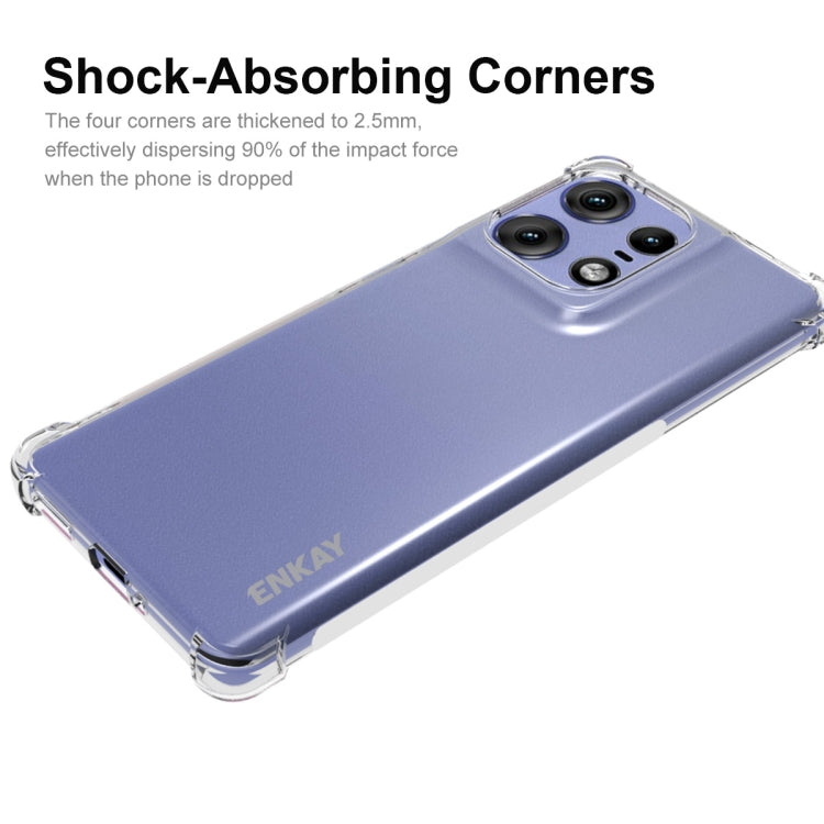 For Motorola Edge 50 Pro 5G ENKAY Hat-Prince Transparent TPU Shockproof Phone Case
