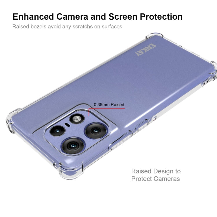 For Motorola Edge 50 Pro 5G ENKAY Hat-Prince Transparent TPU Shockproof Phone Case