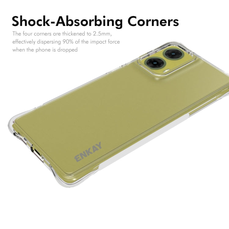 For Motorola Moto G85 5G ENKAY Hat-Prince Transparent TPU Shockproof Phone Case