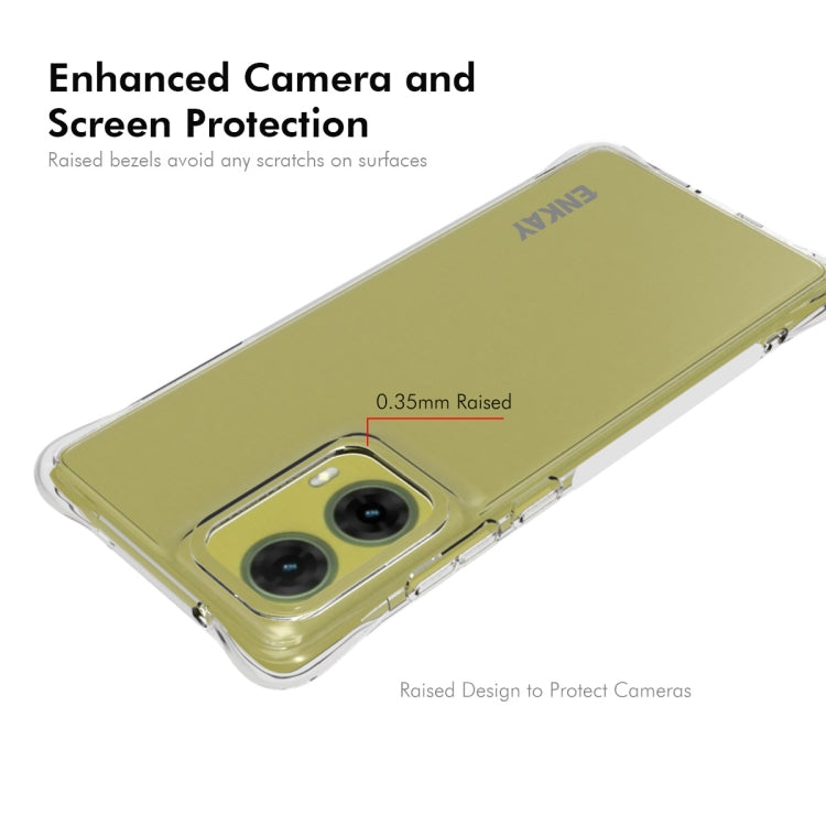 For Motorola Moto G85 5G ENKAY Hat-Prince Transparent TPU Shockproof Phone Case