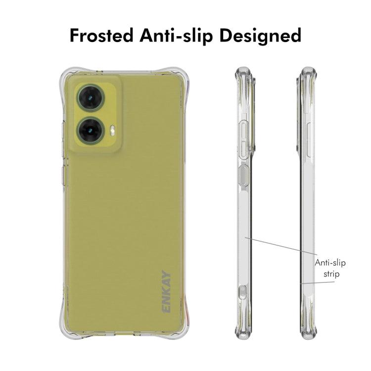 For Motorola Moto G85 5G ENKAY Hat-Prince Transparent TPU Shockproof Phone Case