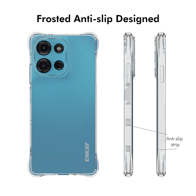 For Motorola Moto G75 5G ENKAY Hat-Prince Transparent TPU Shockproof Phone Case