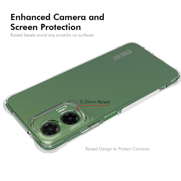For Motorola Moto G35 5G ENKAY Hat-Prince Transparent TPU Shockproof Phone Case