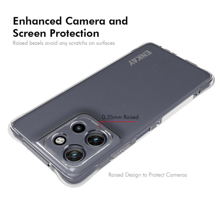 For Motorola Moto G Power 5G 2025 ENKAY Hat-Prince Transparent TPU Shockproof Phone Case