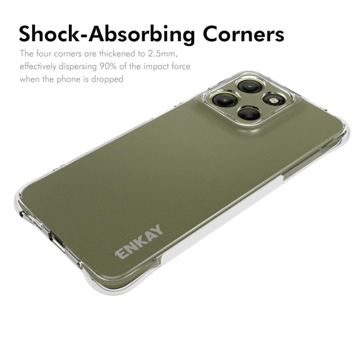 For Motorola Moto G15 4G ENKAY Hat-Prince Transparent TPU Shockproof Phone Case