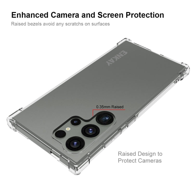 For Galaxy S24 Ultra 5G ENKAY Hat-Prince Transparent TPU Shockproof Phone Case