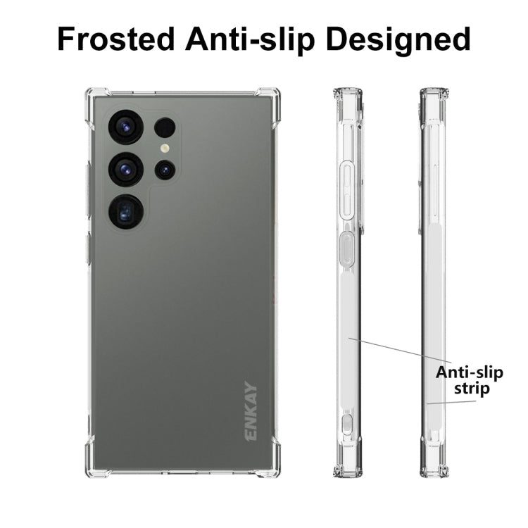 For Galaxy S24 Ultra 5G ENKAY Hat-Prince Transparent TPU Shockproof Phone Case