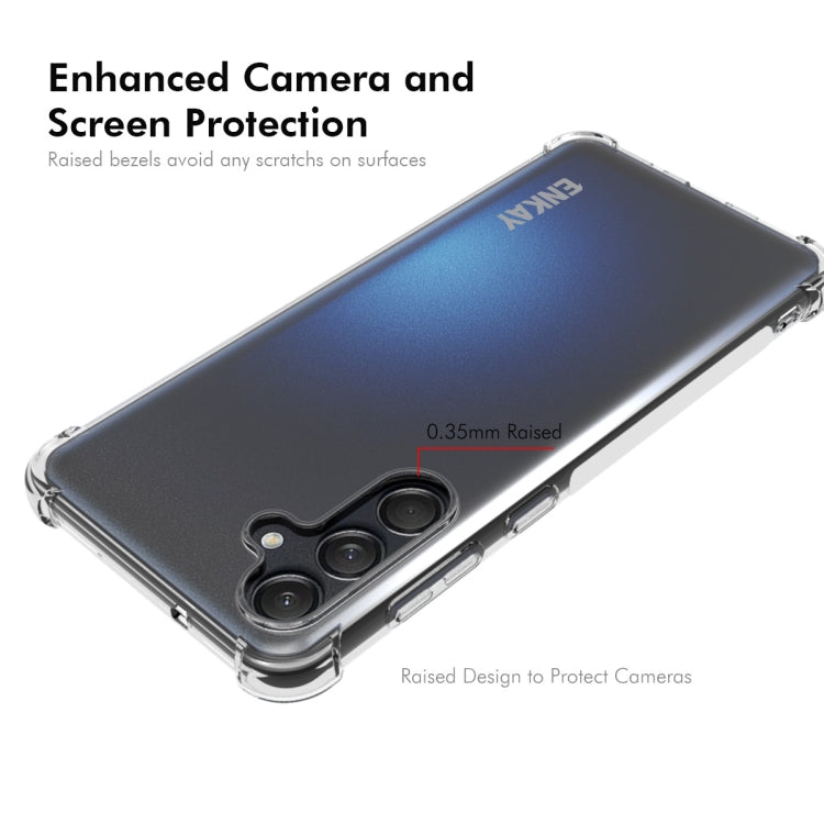 For Samsung Galaxy M55 5G ENKAY Hat-Prince Transparent TPU Shockproof Phone Case