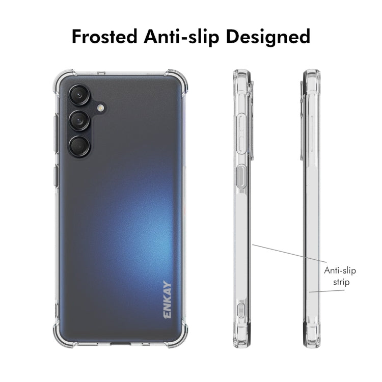 For Samsung Galaxy M55 5G ENKAY Hat-Prince Transparent TPU Shockproof Phone Case