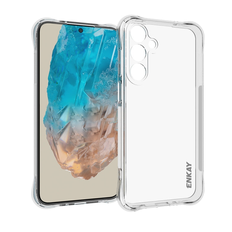 For Samsung Galaxy M35 ENKAY Hat-Prince Transparent TPU Shockproof Phone Case