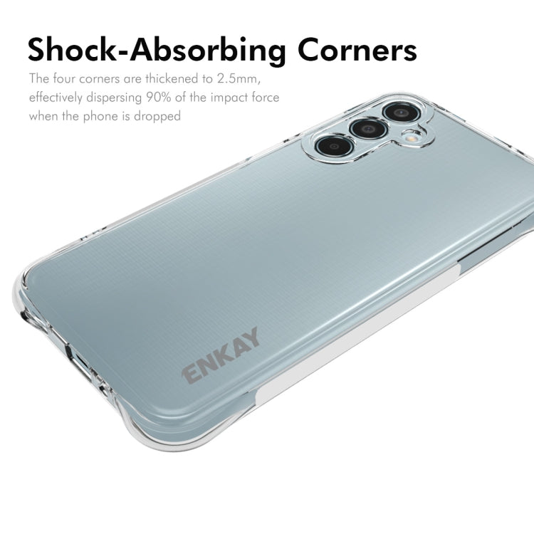 For Samsung Galaxy M35 ENKAY Hat-Prince Transparent TPU Shockproof Phone Case