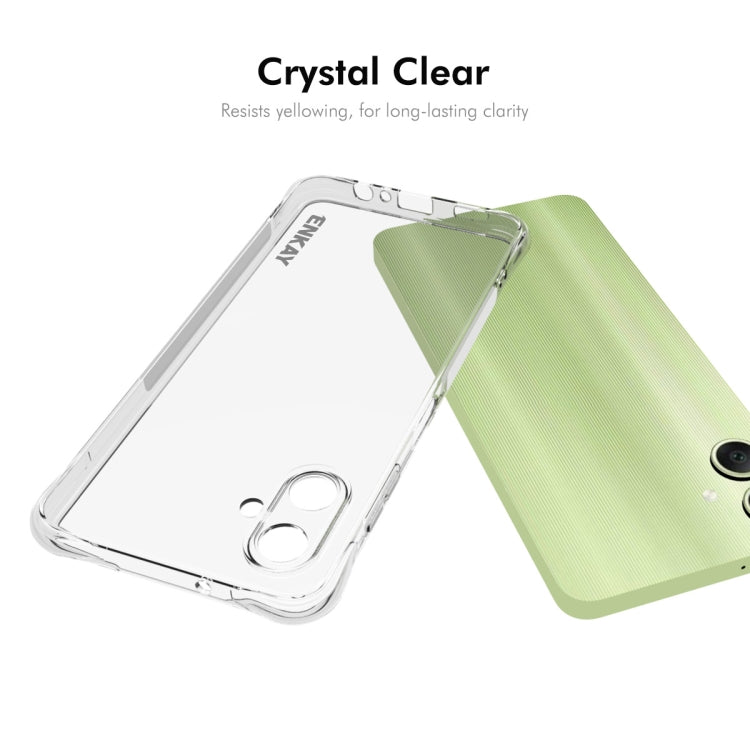 For Samsung Galaxy A06 4G ENKAY Hat-Prince Transparent TPU Shockproof Phone Case