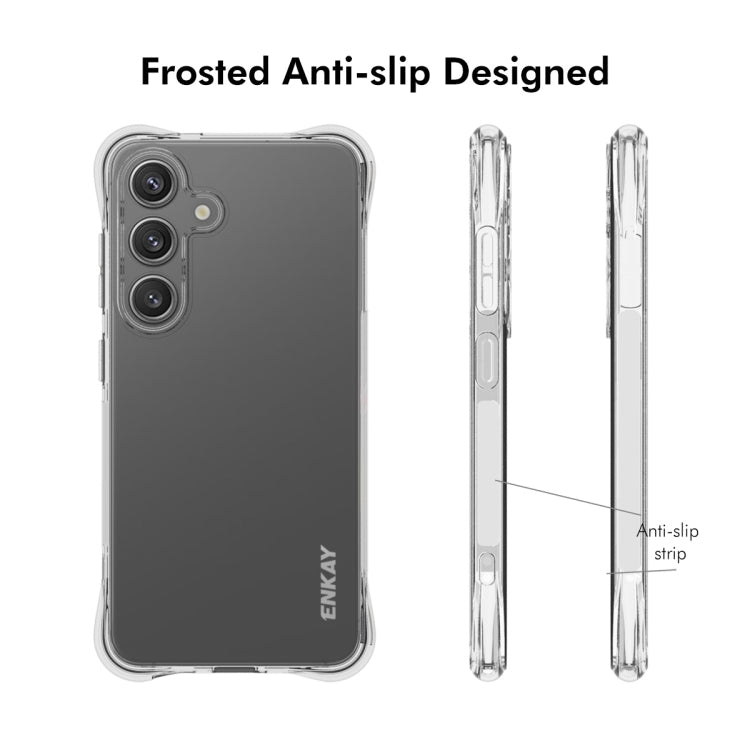 For Samsung Galaxy S25 5G ENKAY Hat-Prince Transparent TPU Shockproof Phone Case
