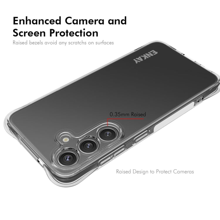 For Samsung Galaxy S25+ 5G ENKAY Hat-Prince Transparent TPU Shockproof Phone Case