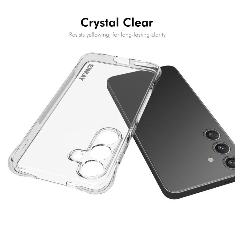 For Samsung Galaxy S25+ 5G ENKAY Hat-Prince Transparent TPU Shockproof Phone Case
