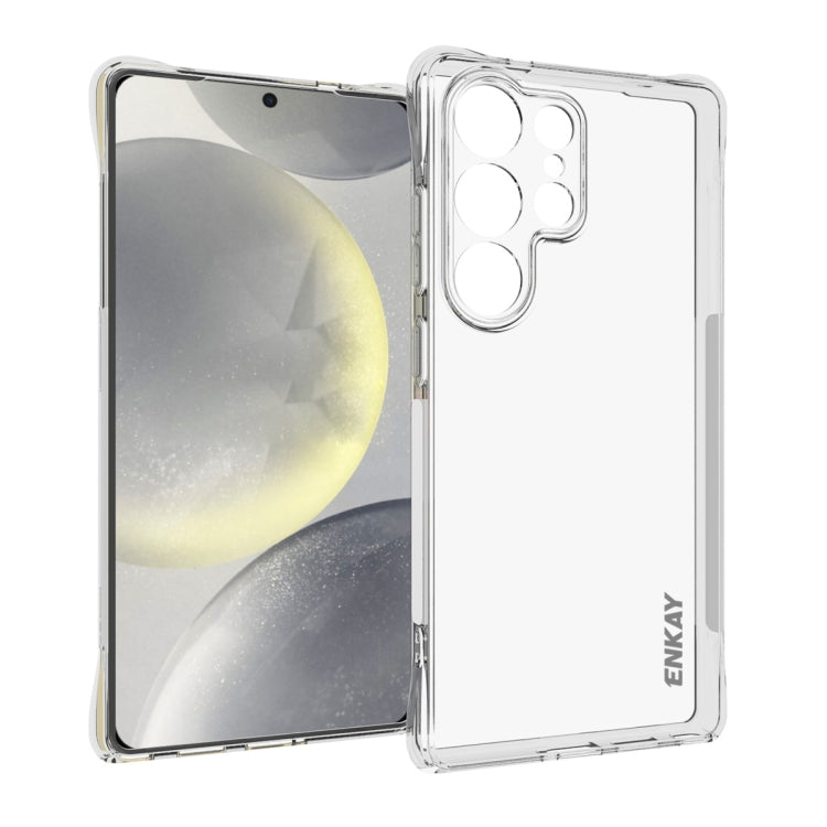 For Samsung Galaxy S25 Ultra 5G ENKAY Hat-Prince Transparent TPU Shockproof Phone Case