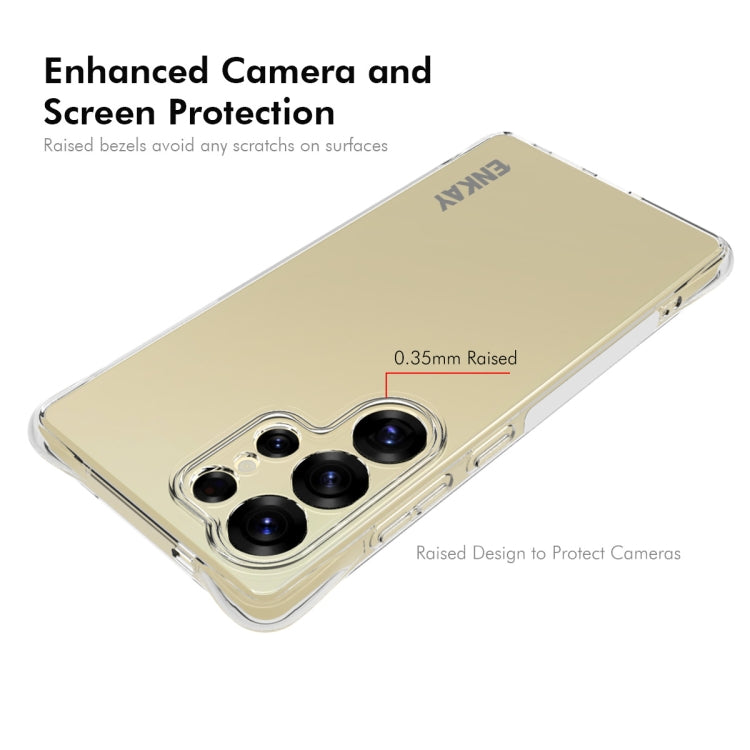 For Samsung Galaxy S25 Ultra 5G ENKAY Hat-Prince Transparent TPU Shockproof Phone Case