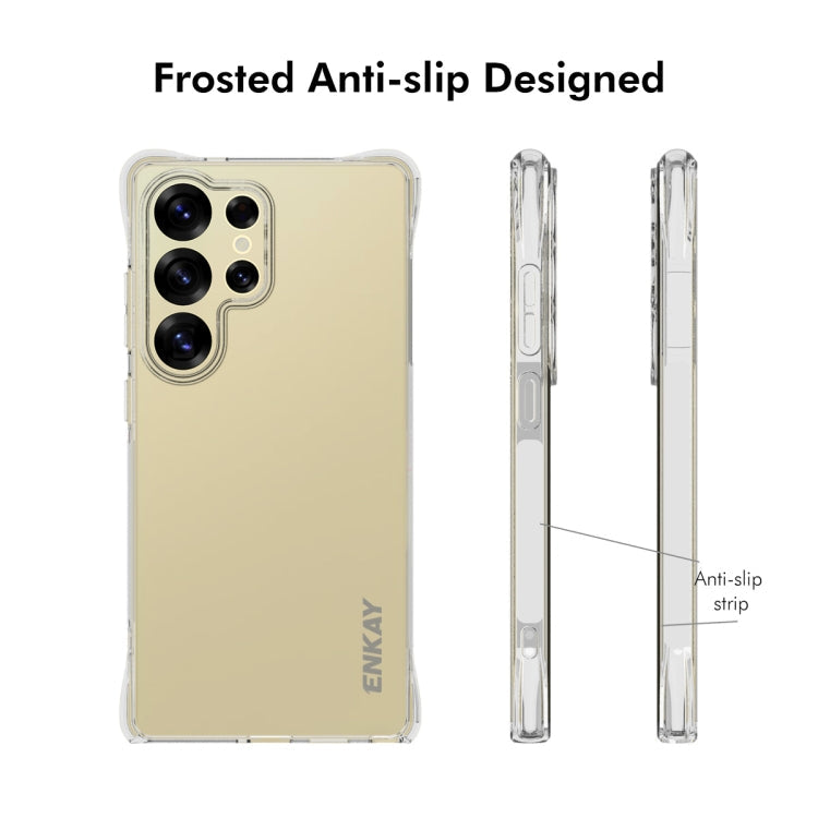 For Samsung Galaxy S25 Ultra 5G ENKAY Hat-Prince Transparent TPU Shockproof Phone Case