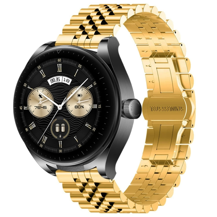 Five Bull Half Round Stainless Steel Watch Band + Strap Removal Tool, For Huawei Watch GT3 SE, For Huawei Watch Buds, For Huawei Watch3 Pro New