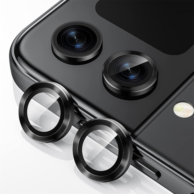 For Samsung Galaxy Z Flip4 / W23 Flip ENKAY Hat-Prince 9H Rear Camera Lens Aluminium Alloy Tempered Glass Film, For Samsung Galaxy Z Flip4 / W23 Flip