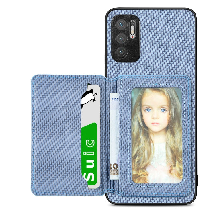 Carbon Fiber Magnetic Card Bag Phone Case, For Xiaomi Poco X5, For Xiaomi Redmi Note 10 5G, For Xiaomi Redmi Note 12 5G Global
